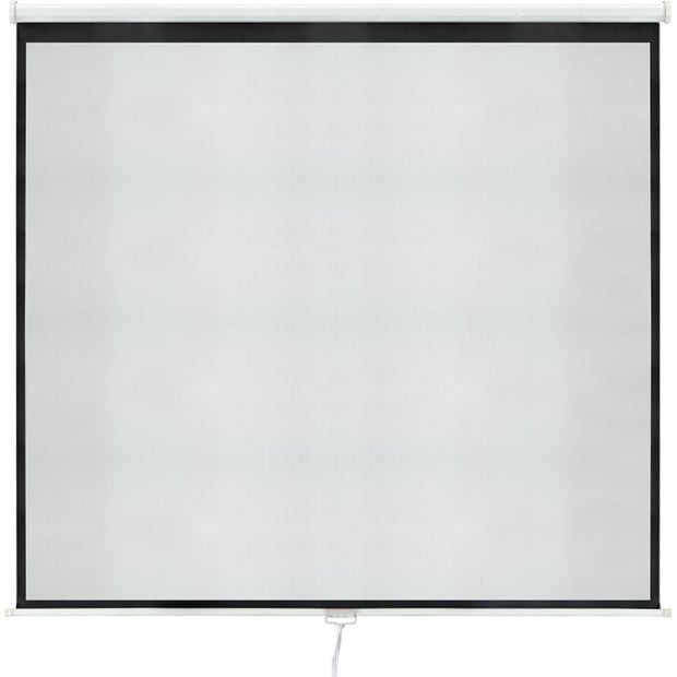 100 Inch 16:9 Manual Pull Down Outdoor Projector Screen Theater Movie Image 4