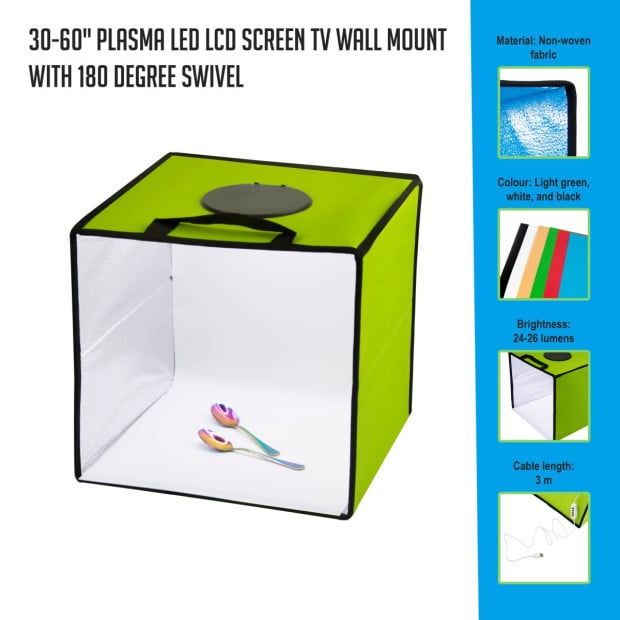 12 Led Light Room Photography Lighting Tent Kit Backdrop Cube Box Image 2