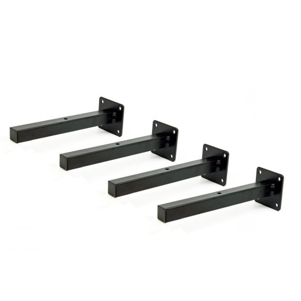 20cm Floating Shelf Brackets Metal Shelving Supports 4-pack Image 7