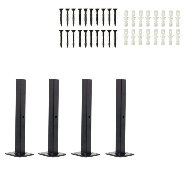 20cm Floating Shelf Brackets Metal Shelving Supports 4-pack Image 8