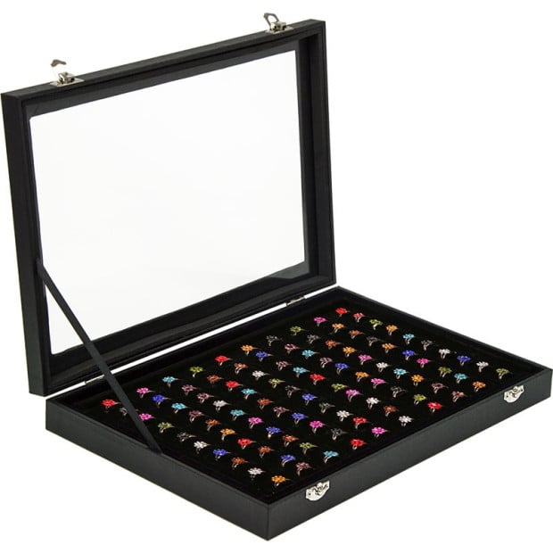 100 Earring Ring Jewellery/necklace Display Storage Gift Box ShowCase Image 4