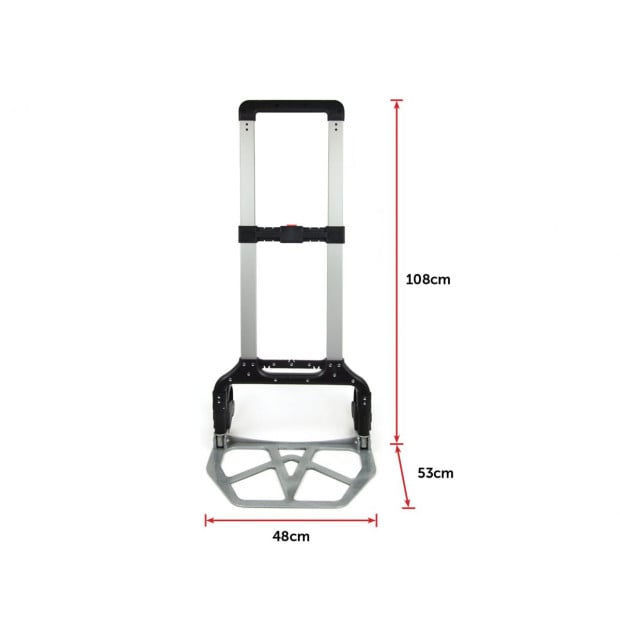 150kg Portable Cart Folding Push Hand Collapsible Luggage Trolley Image 10