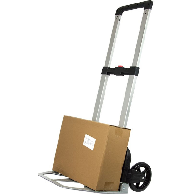 150kg Portable Cart Folding Push Hand Collapsible Luggage Trolley Image 4