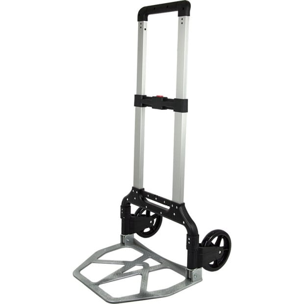 150kg Portable Cart Folding Push Hand Collapsible Luggage Trolley Image 5