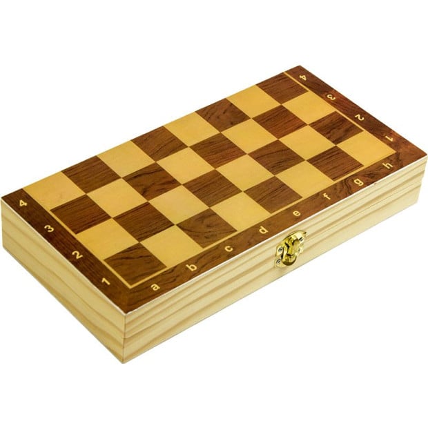 Chess Board Games Folding Large Chess Wooden Set Wood Toy Gift Image 7
