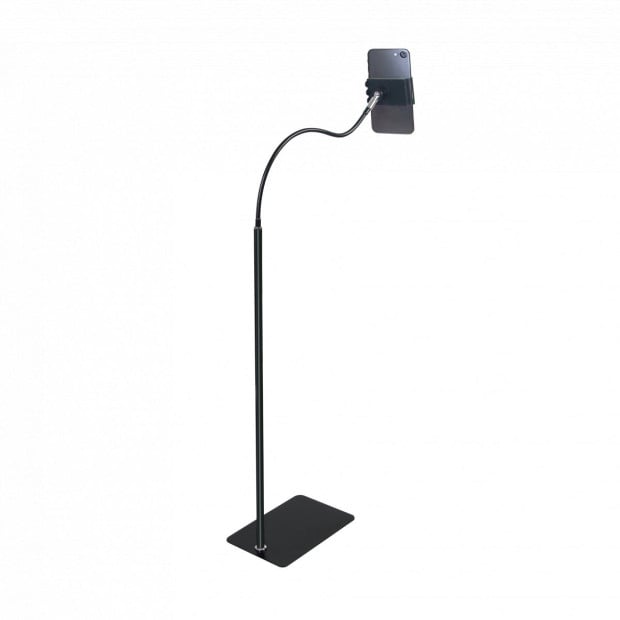 Adjustable Floor Mount Holder Bracket For 4-9.5in Tablet Phone Stand Image 3