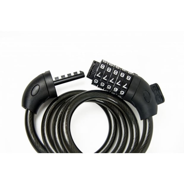 Security 4 Digit Combination Bike Cable Lock With Mounting Bracket Image 2