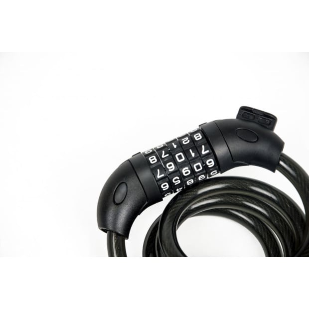 Security 4 Digit Combination Bike Cable Lock With Mounting Bracket Image 3
