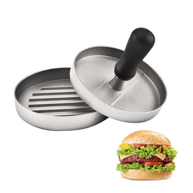 Large Round Patty Maker Grill Press Burger Metal Mold Cooking Tools Image 6