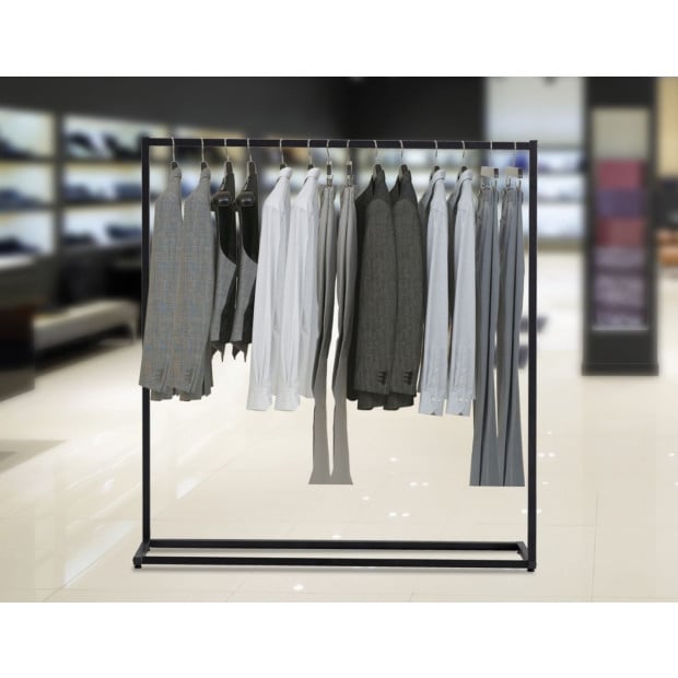 Commercial Clothing Garment Rack Shop Black Image 7