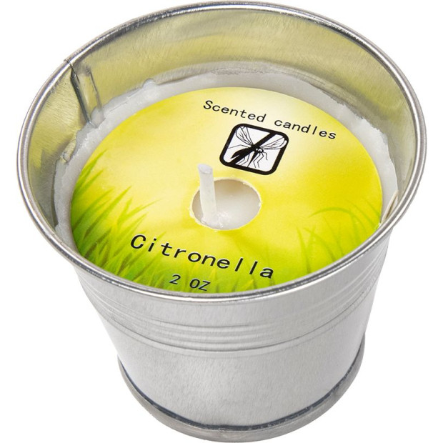 8x Mosquito Insect Bug Repellent Small Bucket Citronella Candles Image 5