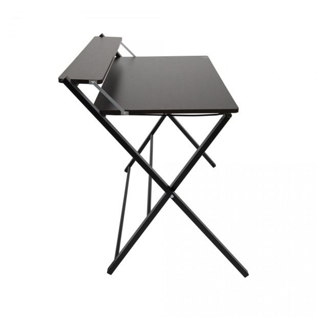 Folding Desk With Shelf Computer Table Side Home Office Furniture Image 4