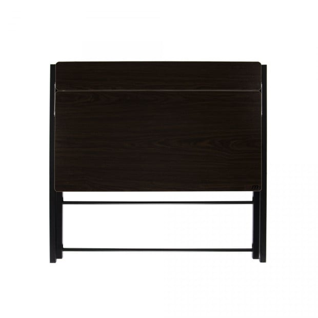 Folding Desk With Shelf Computer Table Side Home Office Furniture Image 5