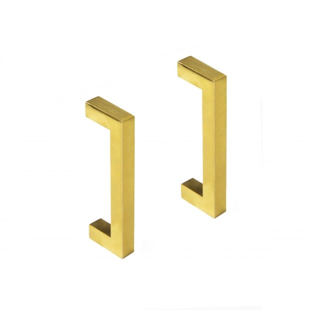 15x Brushed Brass Drawer Kitchen Cabinet Handles Gold Finish 96mm Image 5