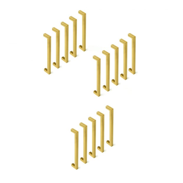 Brushed Brass Drawer Kitchen Cabinet Handles - Gold Finish 192mm Image 5