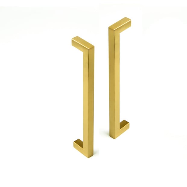 Brushed Brass Drawer Kitchen Cabinet Handles - Gold Finish 192mm Image 6