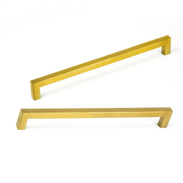 15x Brushed Brass Drawer Kitchen Cabinet Handles - Gold Finish 256mm Image 8