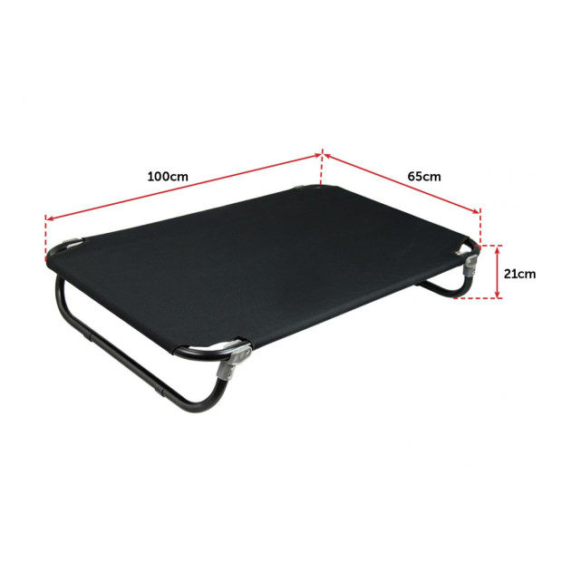 110 X 65cm Dog Pet Bed Foldable Portable Outdoor Raised Basket Image 9