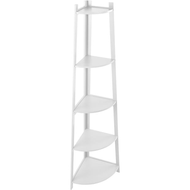Corner Ladder Shelf Bookcase Display Storage Unit Image 8