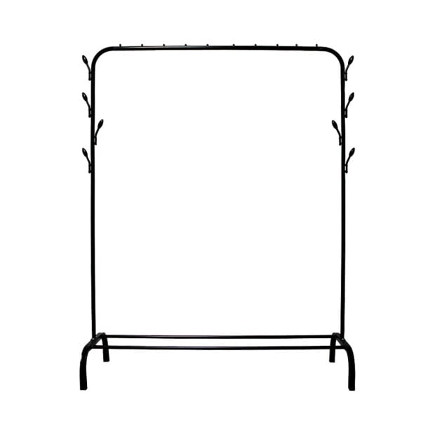 Closet Metal Garment Rack Portable Storage Shoes Rack Black Image 4