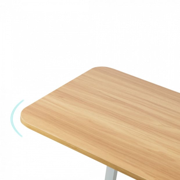 Wood Computer Desk Table Workstation Office Study Home Furniture Brown Image 3