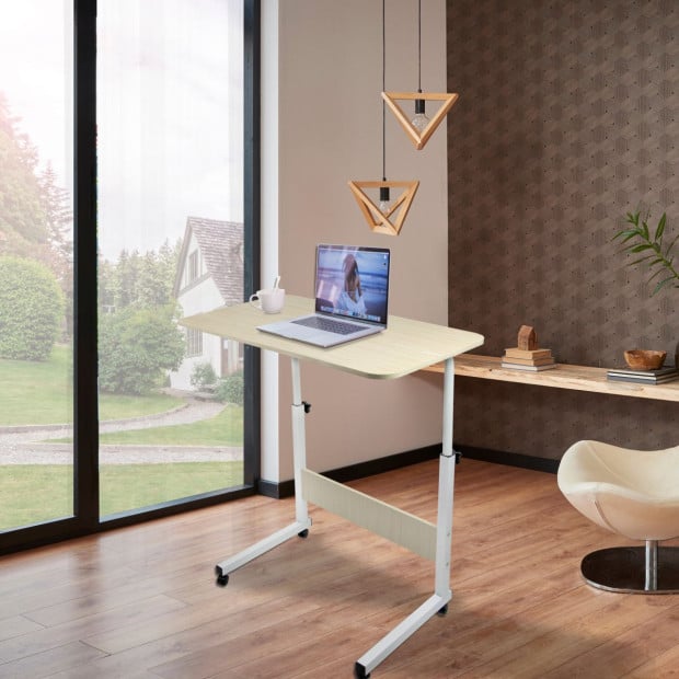 Wood Computer Desk Table Workstation Office Study Home Furniture Maple