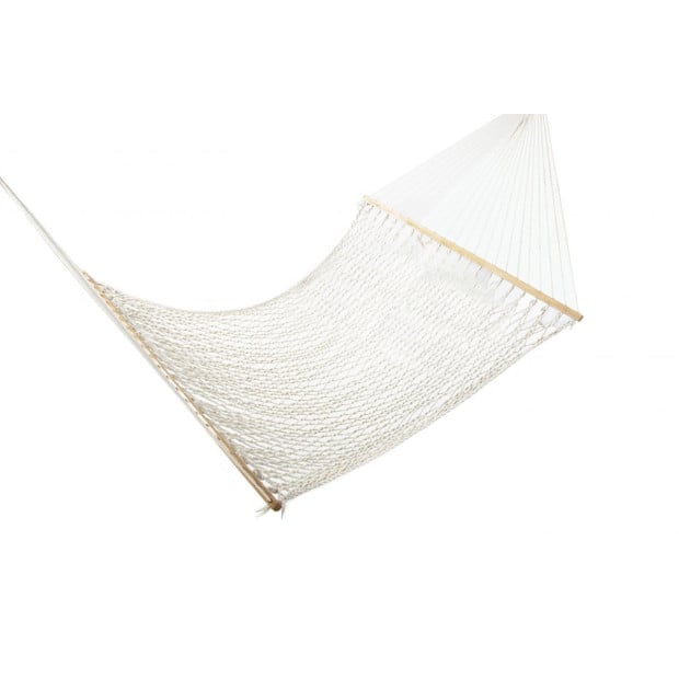 4m Traditional Cotton Rope Hammock With Hanging Hardware Image 2