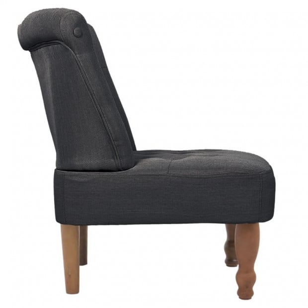 French Chair Grey Fabric Image 4