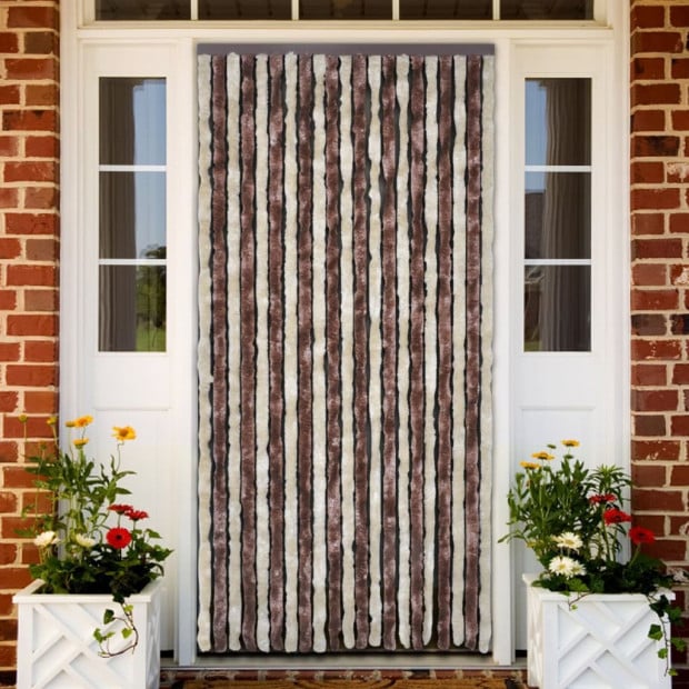 Insect Curtain Beige And Light Brown 100x220 Cm Chenille Image 2