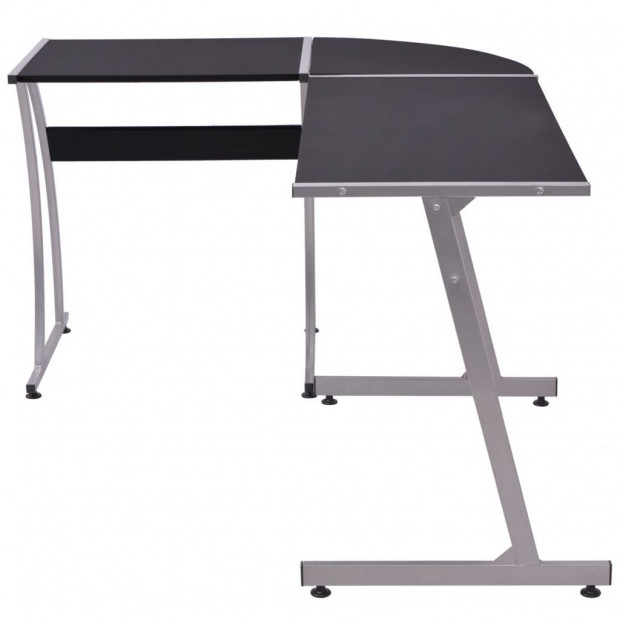 Corner Desk L-shaped Black Image 2
