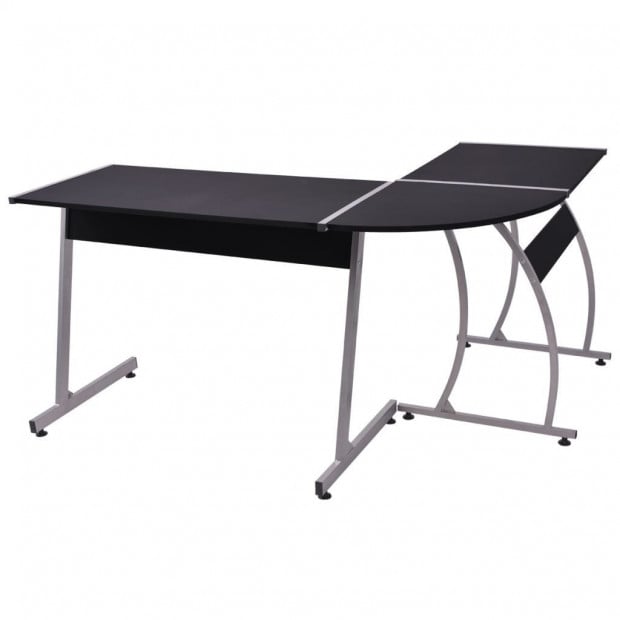Corner Desk L-shaped Black Image 4
