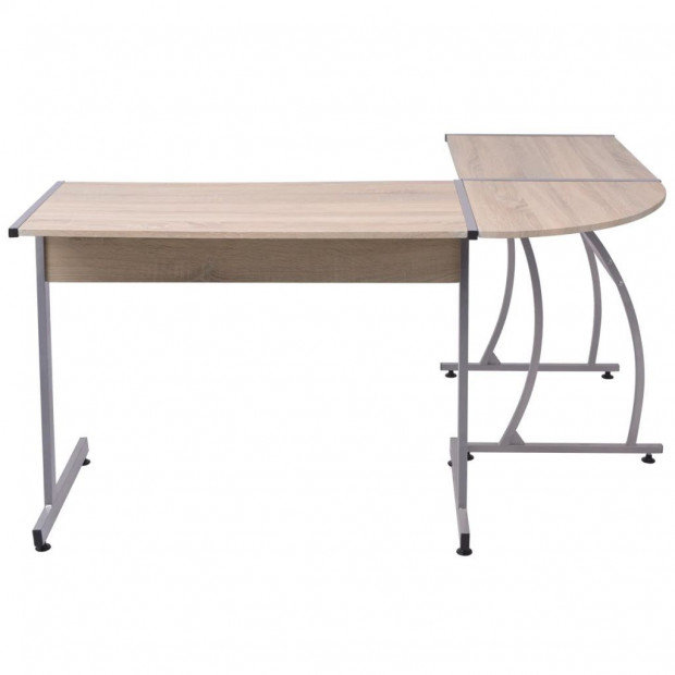 Corner Desk L-shaped Oak Image 3