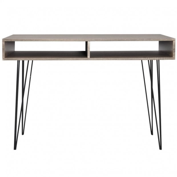 Desk With 2 Compartments Grey Image 2