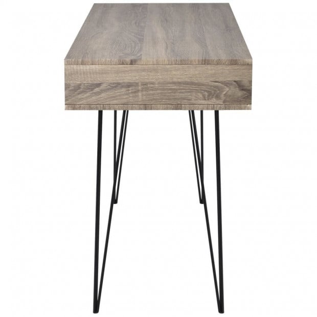 Desk With 2 Compartments Grey Image 3