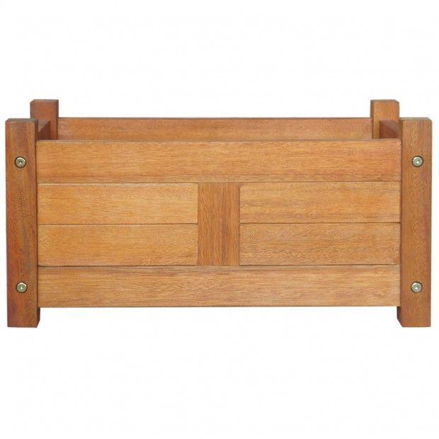 Garden Planter Acacia Wood 50x25x25 Cm Image 2