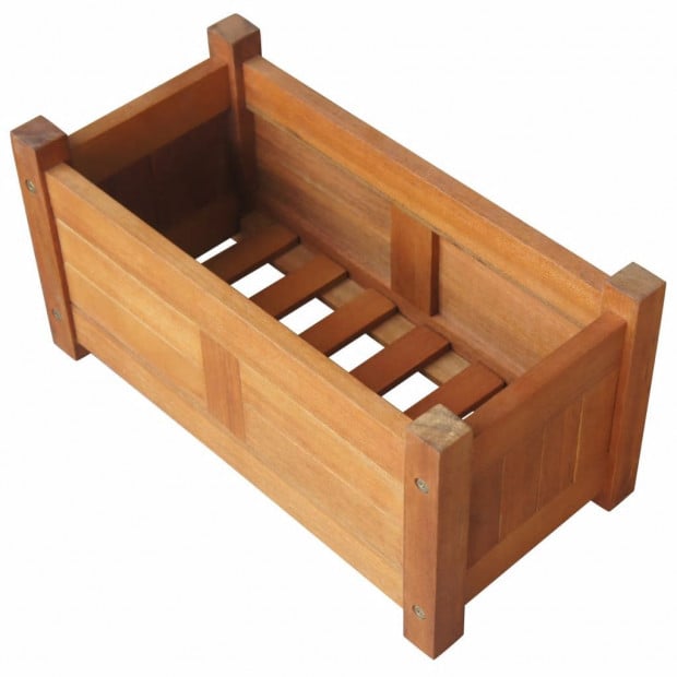 Garden Planter Acacia Wood 50x25x25 Cm Image 4