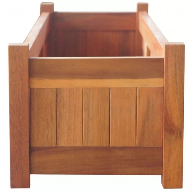 Garden Planter Acacia Wood 100x30x25 Cm Image 4
