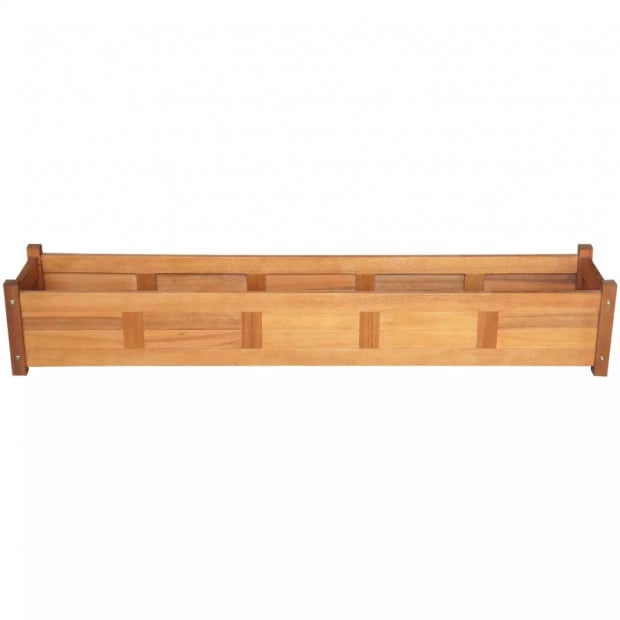 Garden Planter Acacia Wood 150 x 30 x 25cm Image 2