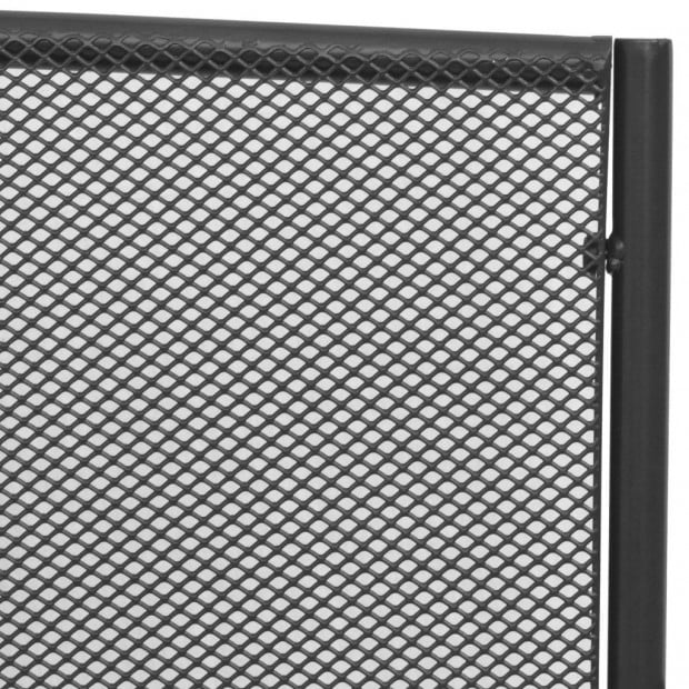 Garden Bench 108 Cm Steel And Mesh Anthracite Image 4