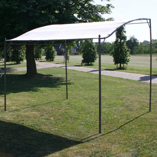 Gazebo Fabric Cream White Image 4