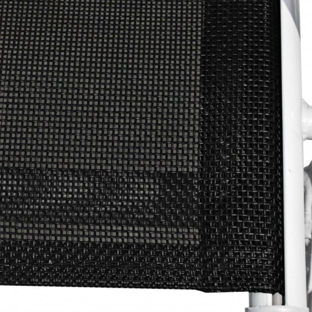 3 Piece Bistro Set Steel Black Image 9