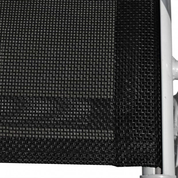 5 Piece Outdoor Dining Set Steel Black Image 10