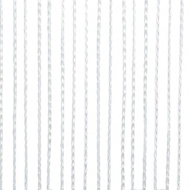 String Curtains 2 Pcs 140x250 Cm White Image 3