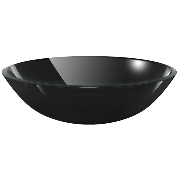 Basin Tempered Glass 42 Cm Black Image 2