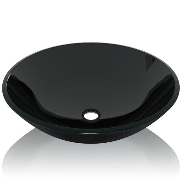 Basin Tempered Glass 42 Cm Black Image 3