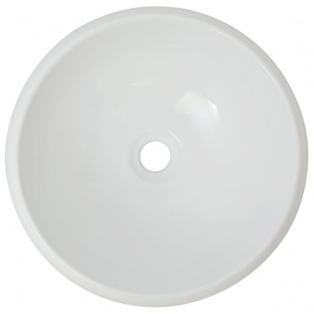 Basin Round Ceramic White 400x150 mm Image 3