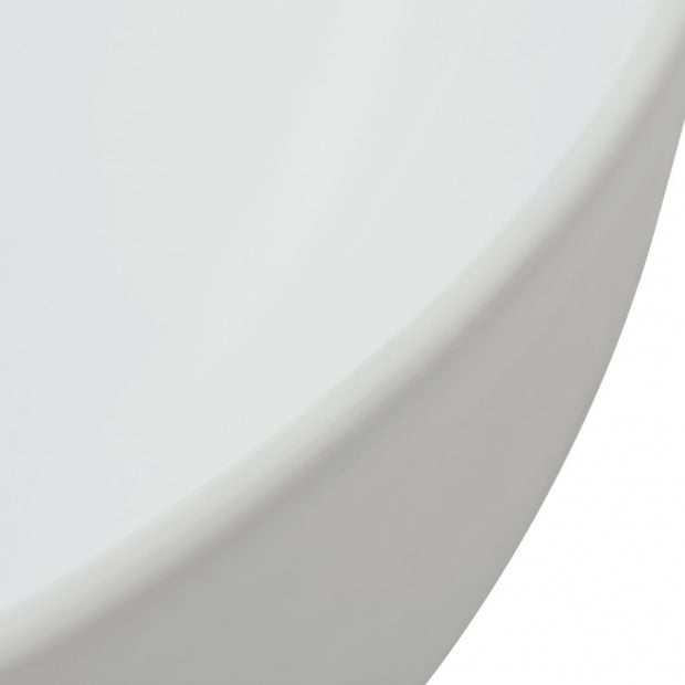 Basin Triangle Ceramic White 50.5x41x12 Cm Image 4