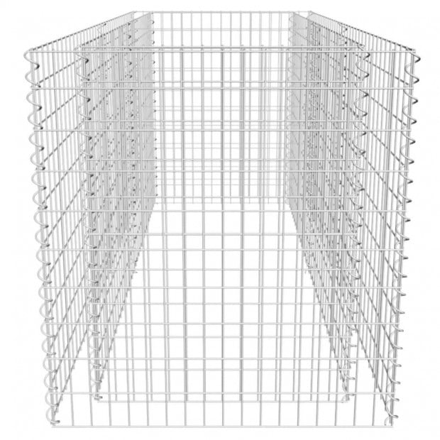 Gabion Planter Steel 180x90x100cm Silver Image 5