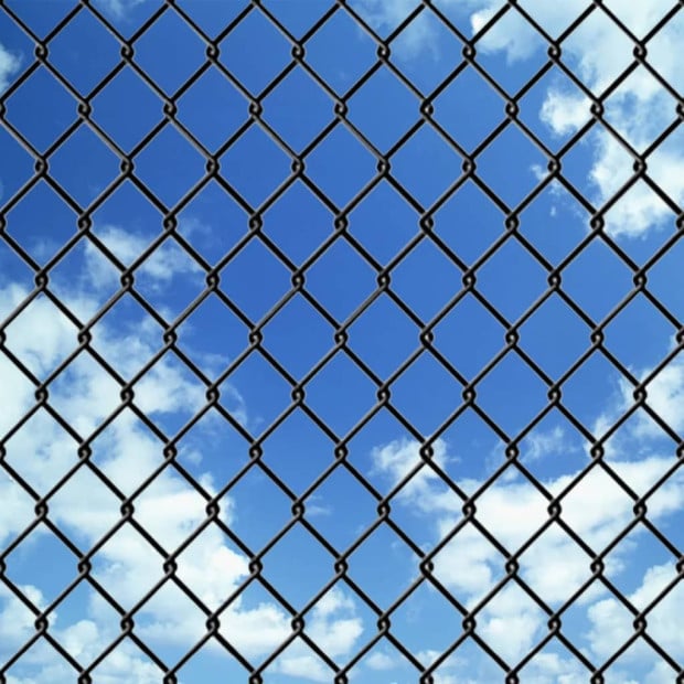 Chain Link Fence Steel 25x1.5 M Grey Image 2