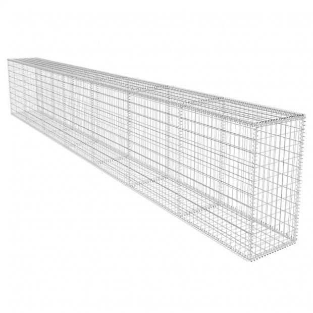 Gabion Wall With Cover 600x40x100 Cm Image 2